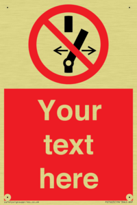 Custom prohibition Do not alter the state of the switch